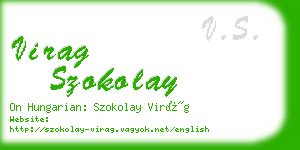 virag szokolay business card